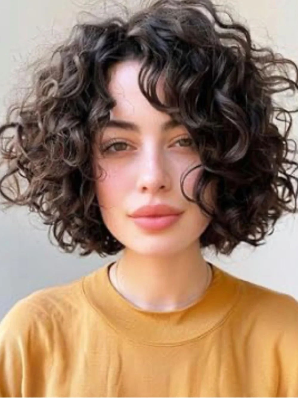 NWT Human Hair 10” Topper Curly Wavy Wig